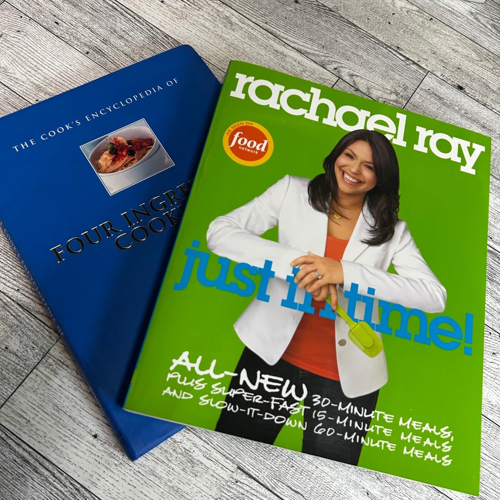 2 Cookbook Bundle: Just In Time! & Four Ingredient Cooking Rachael Ray Farrow